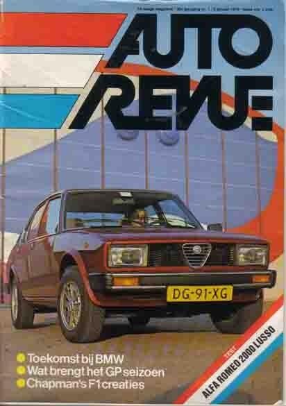 Autorevue 1 1979 : Alfa Romeo Alfetta / 1900 Super Sprint, Ophalen of Verzenden, Gelezen, Algemeen