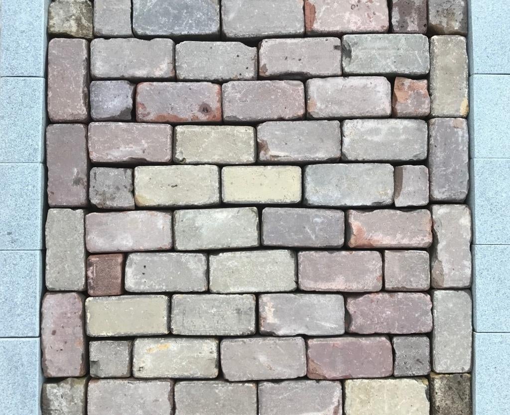 Oude hard gebakken Keiformaat Klinkers Klinkerkeien Broodjes, Tuin en Terras, Tegels en Klinkers, Gebruikt, Keramiek, Klinkers