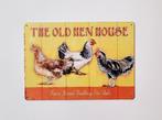 The old hen house kippen reclamebord van metaal wandbord, Info@deconoord.nl, Deco Noord, Nieuw, Ophalen of Verzenden