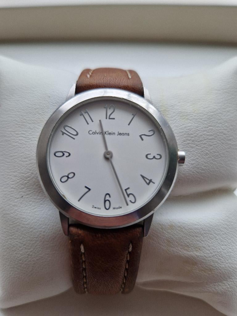 horloge, Overige merken, Leer, Staal, Polshorloge