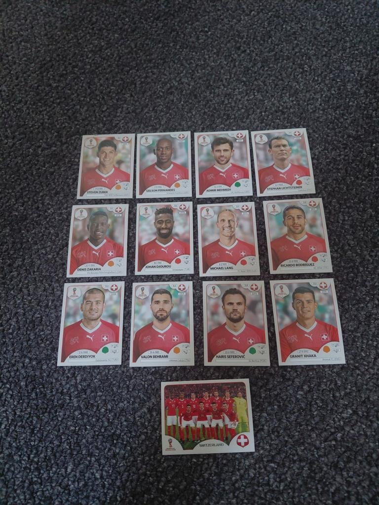 Zwitserland (panini wk 2018), Ophalen of Verzenden, Nieuw, Buitenlandse clubs, Poster, Plaatje of Sticker