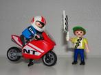 Playmobil motorracer met vlaggenzwaaier (4780), Ophalen of Verzenden, Gebruikt, Complete set