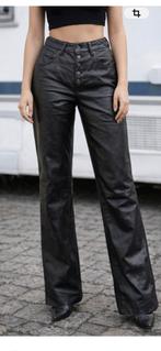 Leren spijkerbroek model 501 Levi, Zwart, Ophalen of Verzenden, Maat 36 (S), Lang