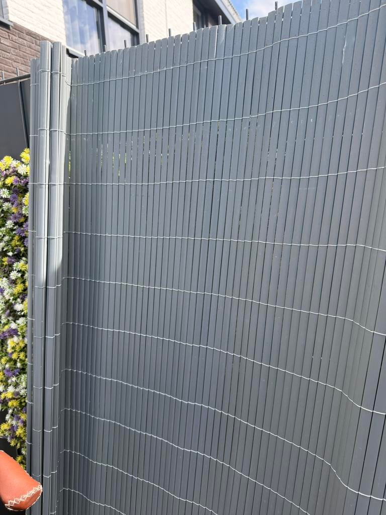 Tuinscherm grijs GRATIS ophalen!, Ophalen, Minder dan 3 meter, Hout, 1 tot 2 meter