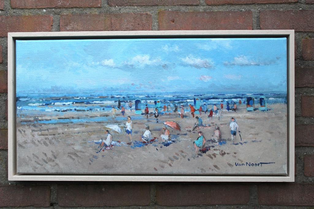 VAN NOORT , ZONNIG ZANDVOORT, Antiek en Kunst, Kunst | Schilderijen | Klassiek, Ophalen