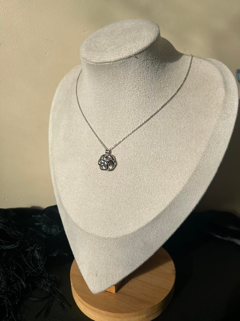 Ketting & hanger sterling zilver uniek topkado uniek SALE, Met hanger, Nieuw, Ophalen of Verzenden, Zilver