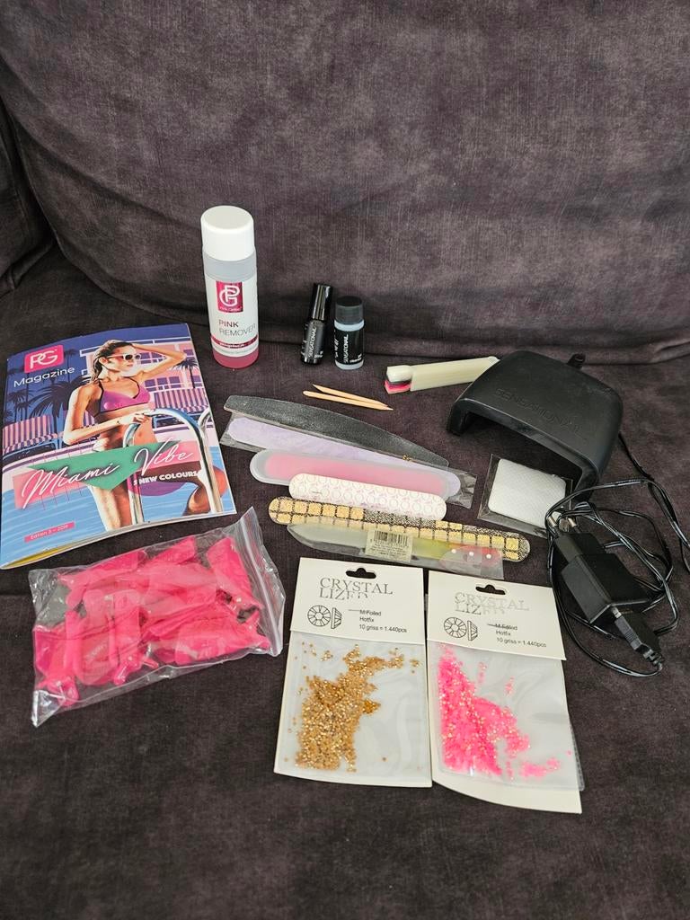 Nagelset voor gellak LED lamp Sensationail, Gebruikt, Overige kleuren, Ophalen of Verzenden, Handen en Nagels