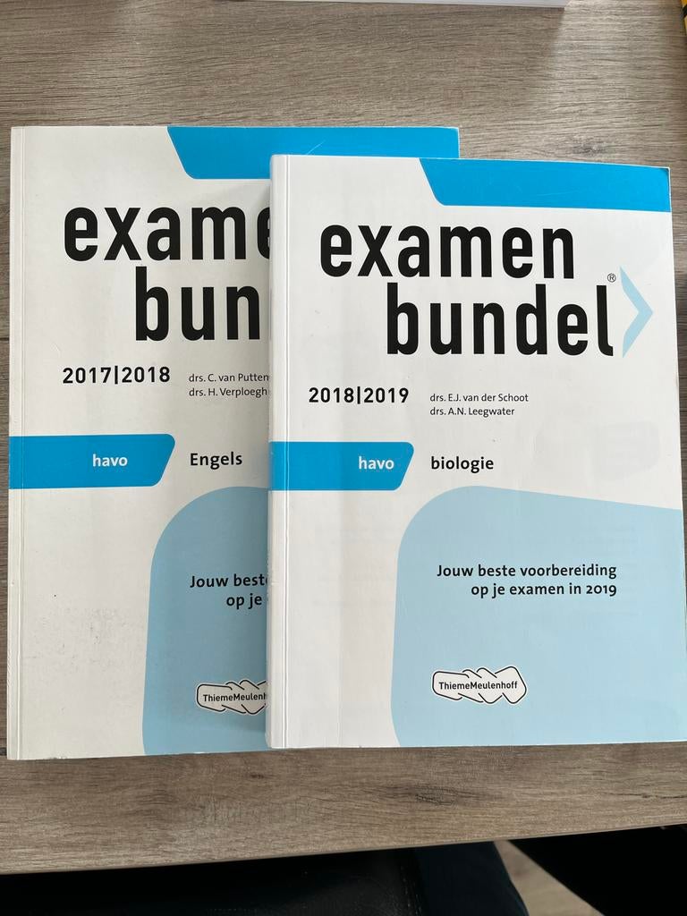 Examenbundel HAVO Biologie en Engels (2e hands), Ophalen of Verzenden, Gelezen, HAVO, Biologie