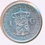 Nederland zilveren 1 Gulden 1943D Wilhelmina