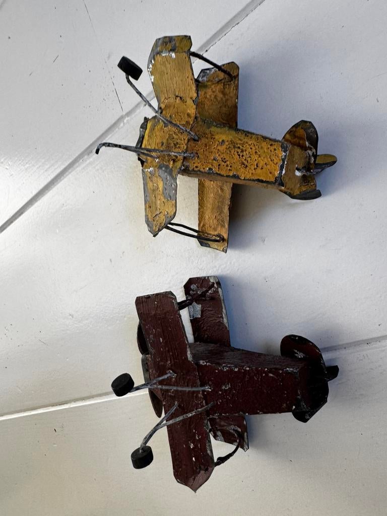 Leuke kleine vliegtuigjes van blik, Ophalen of Verzenden