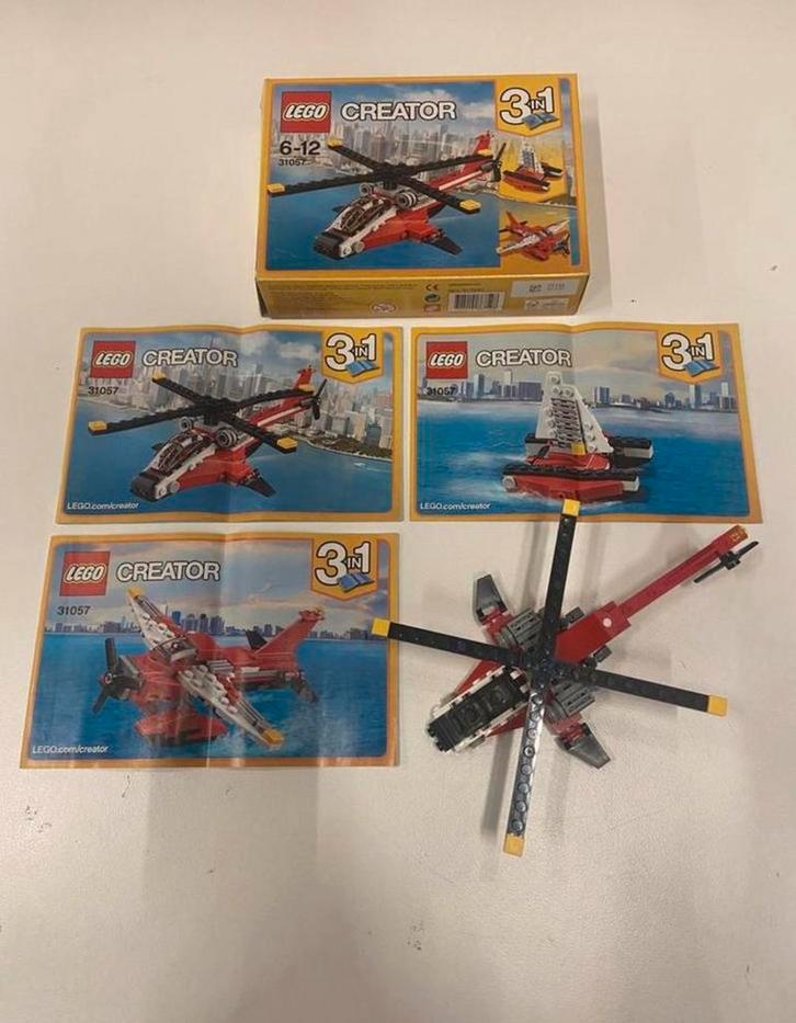 Lego Creator 3in1 31057 Rode Helikopter, Kinderen en Baby's, Speelgoed | Duplo en Lego, Zo goed als nieuw, Lego, Complete set
