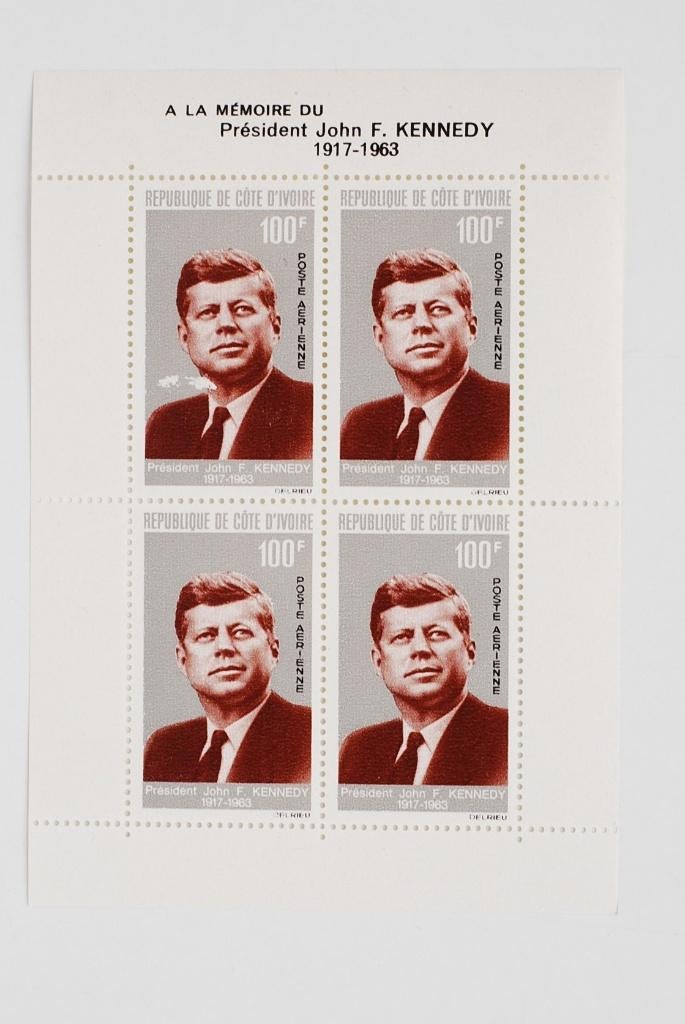John F. Kennedy - JFK Ivory Coast 1964, Postzegels en Munten, Postzegels | Amerika, Verzenden, Postfris, Noord-Amerika