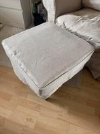 Ektorp fauteuil en voetbankje - Zo goed als nieuw, Huis en Inrichting, Fauteuils, Ophalen, Zo goed als nieuw, Stof, 75 tot 100 cm