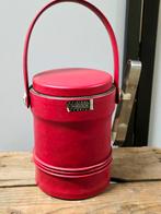 9876: Vintage "Original Induga Modell" red ice bucket, Ophalen of Verzenden