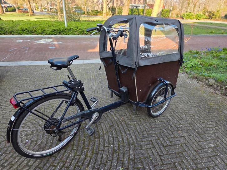 Babboe Big E bakfiets opknapper, Fietsen en Brommers, Fietsen | Bakfietsen, Gebruikt, Overige merken, 4 kinderen of meer, Huif