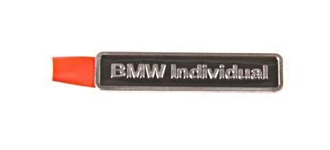 BMW Individual aluminium embleem logo 36137897226 7897226, Auto-onderdelen, -, -, Nieuw, Ophalen of Verzenden