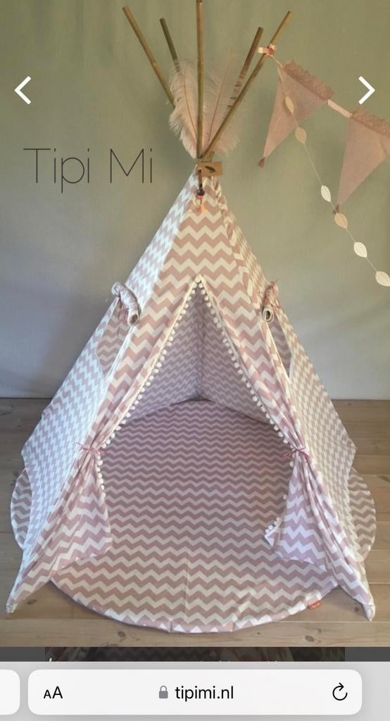 Tipi mi tent roze zgan compleet, Kinderen en Baby's, Speelgoed | Speeltenten, Ophalen of Verzenden, Zo goed als nieuw