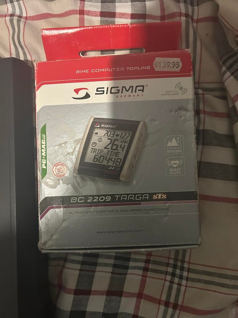 Sigma BC 2209 Targa STS fietscomputer, Ophalen of Verzenden, Draadloos, Nieuw