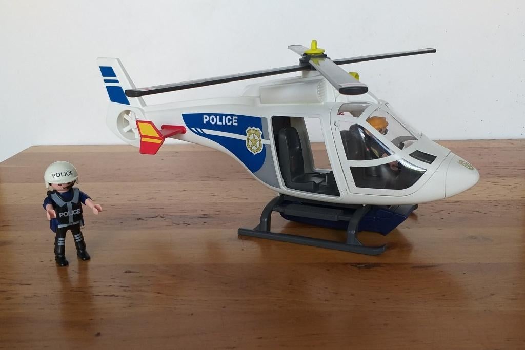 Playmobil 6921 helicopter met zoeklicht, Ophalen, Zo goed als nieuw, Los playmobil
