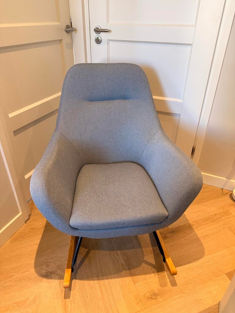 NEBEL schommelstoel blauw/grijs van JYSK, Ophalen, Blauw, Zo goed als nieuw, Eén