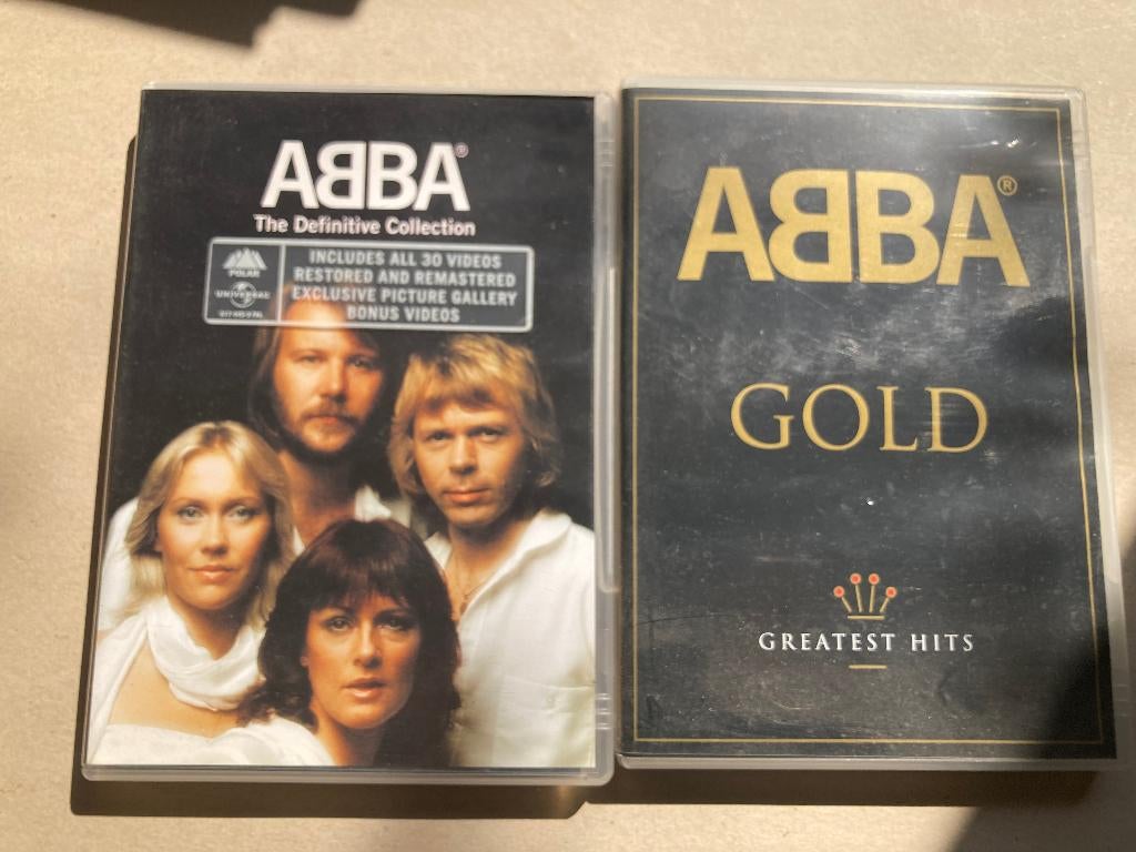 T.K. 3 x DVD, 3 x CD en 4 Single van Abba zie actuele lijst, Alle leeftijden, Ophalen of Verzenden, Gebruikt, Muziek en Concerten