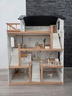 XL Houten poppenhuis incl. 19-delige meubelset | «La maison, Kinderen en Baby's, Speelgoed | Poppenhuizen, Ophalen, Poppenhuis