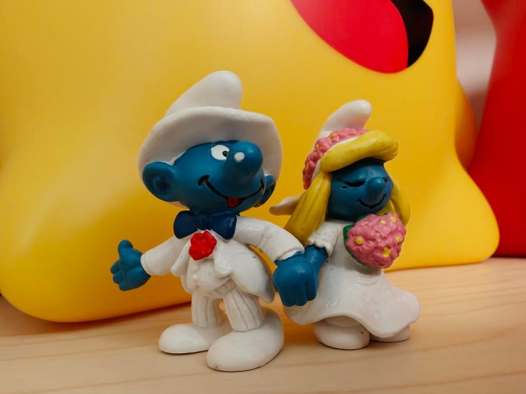 Smurfen bruid en bruidegom, Ophalen of Verzenden, Verschillende Smurfen