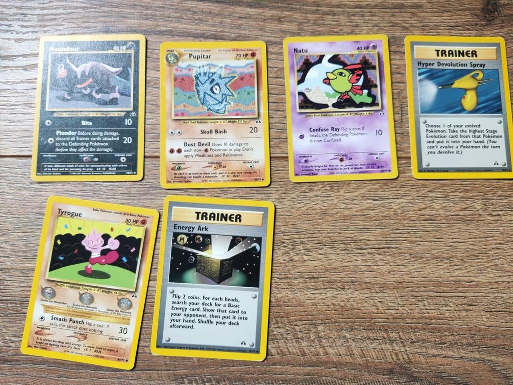 6 Pokémon kaarten - Neo Discovery serie (ook los te koop), Hobby en Vrije tijd, Verzamelkaartspellen | Pokémon, Ophalen of Verzenden