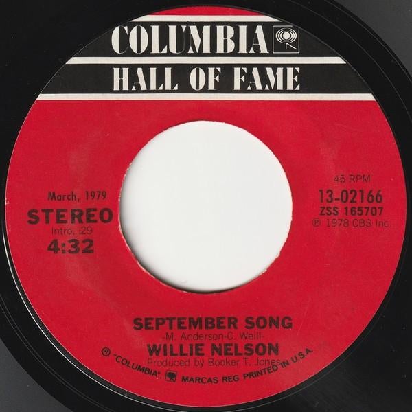 Vinylsingle willy nelson, zie foto's, Ophalen of Verzenden, Zo goed als nieuw, Overige formaten, Levenslied of Smartlap