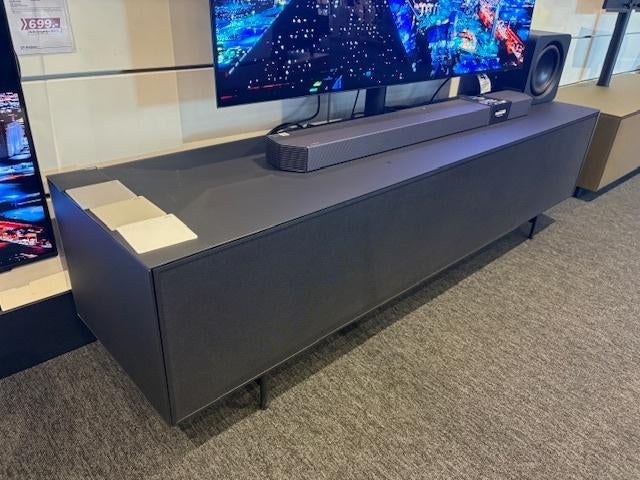 Ardeno Mika 180 black mat tv-meubel, Ardeno furniture VOF, Gebruikt, Ophalen of Verzenden, Info@ardeno.nl