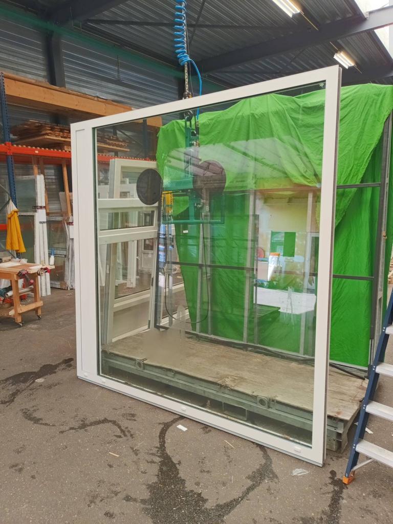 Aluminium Vast kozijn  b250 x h250 cm Wit  -2340-