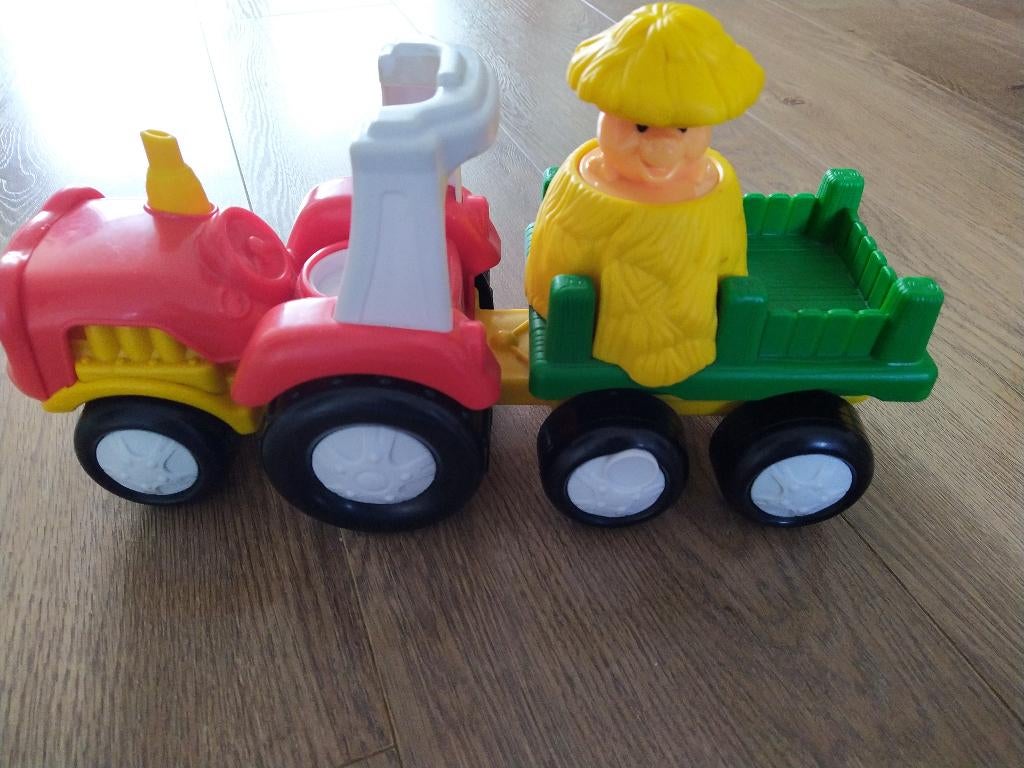 Little people tractor bij rijden gaat hooiberg top omhoog, Ophalen of Verzenden, Gebruikt, Speelset