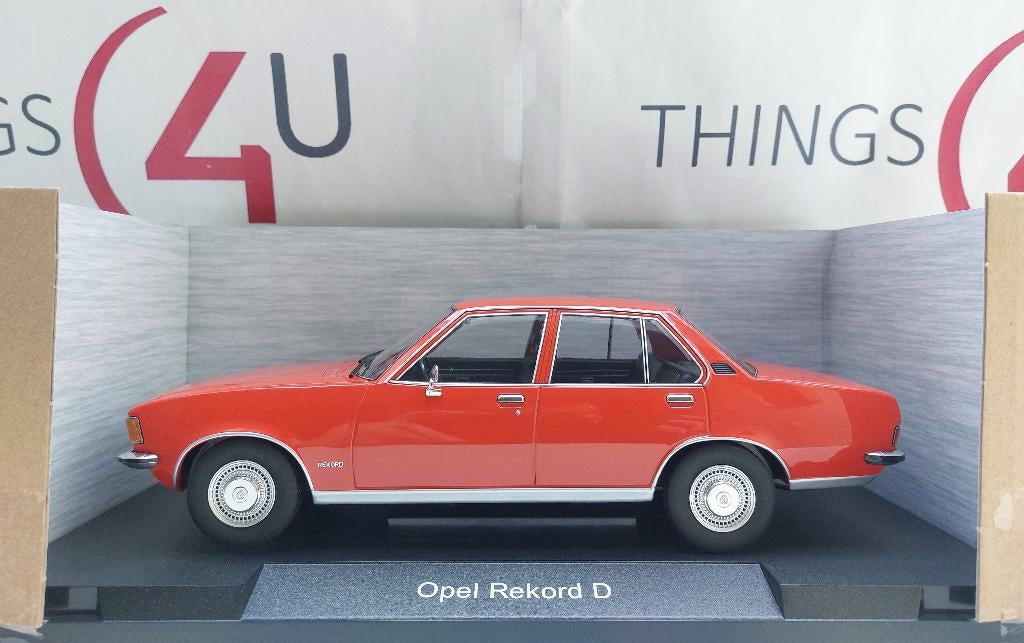 MCG 1:18 Opel Rekord D Limousine rood nieuw in verpakking, Ophalen of Verzenden, Nieuw, Auto, Overige merken