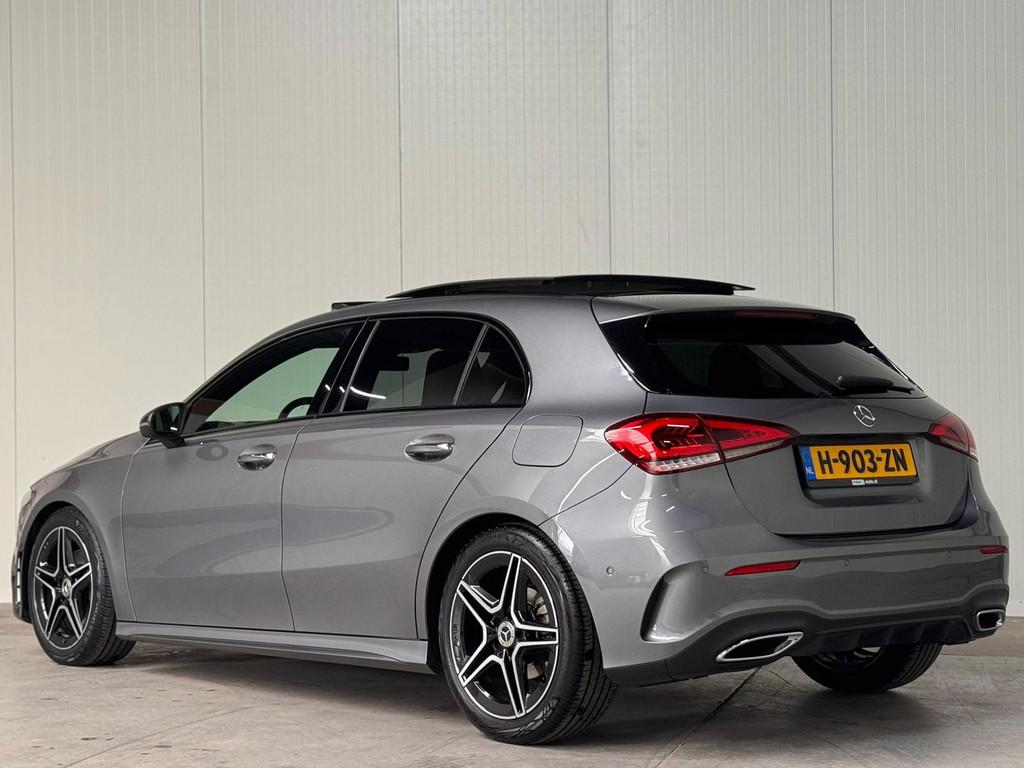 Mercedes-Benz A-klasse 180 AMG Aut. PANO l MATRIX l EL-STOEL, 136 pk, Gebruikt, 4 cilinders, Origineel Nederlands