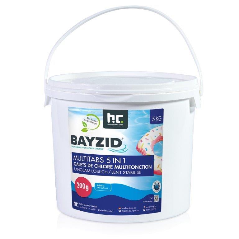 5 kg Bayzid Multitabs 5 in 1 chloortabletten 200g, Tuin en Terras, Ophalen of Verzenden, Nieuw, Overige typen