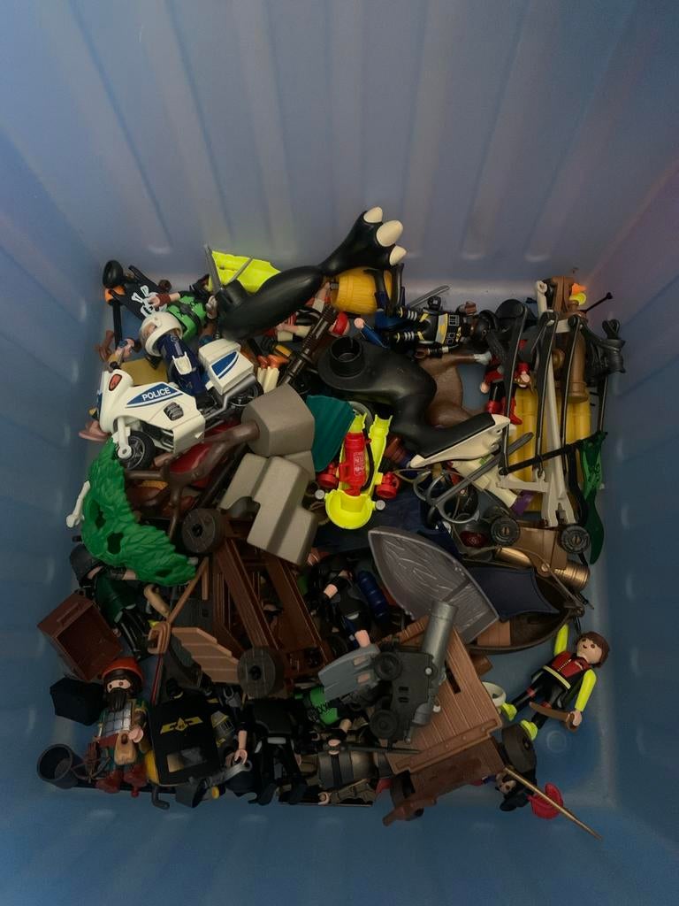 Grote doos Playmobil: piraten, politie en meer!, Ophalen of Verzenden, Gebruikt, Los playmobil