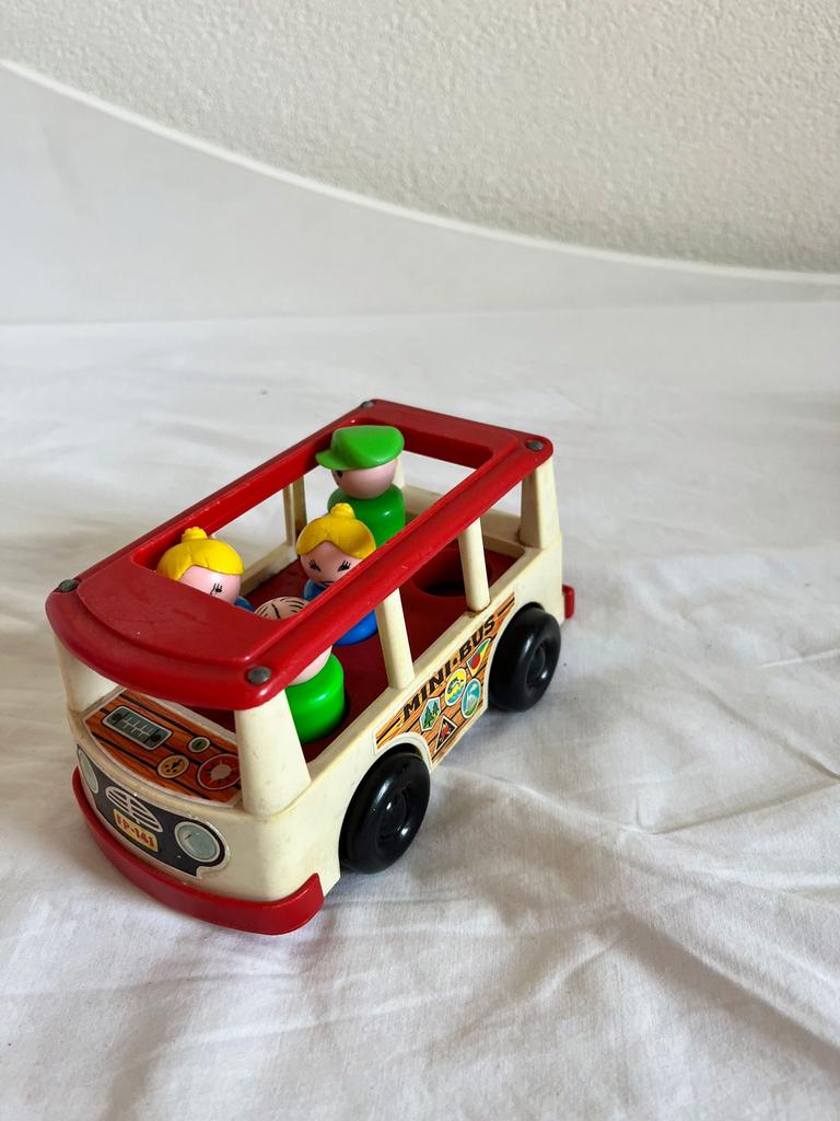 Fisher Price Mini Bus , met passagiers, Ophalen, Gebruikt