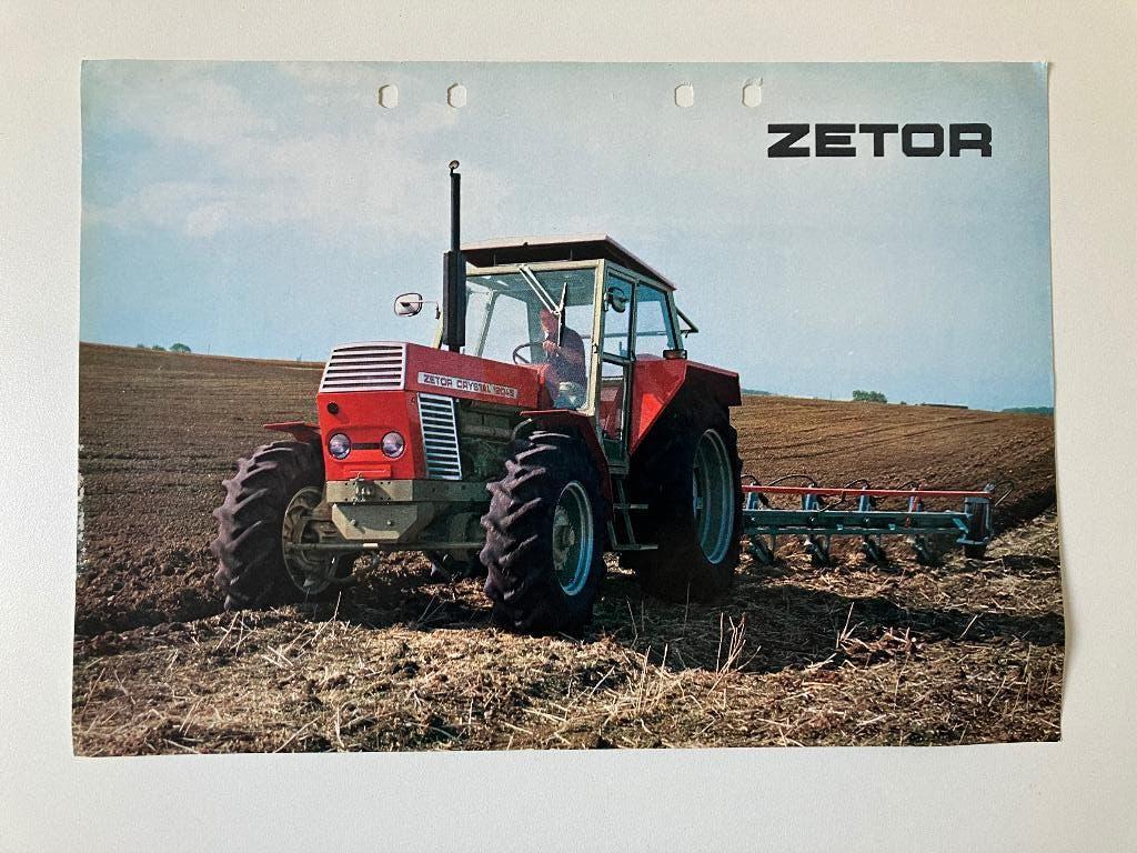 Zetor 12011 12045 trekker tractor folder brochure, Boeken, Catalogussen en Folders, Ophalen of Verzenden, Gelezen