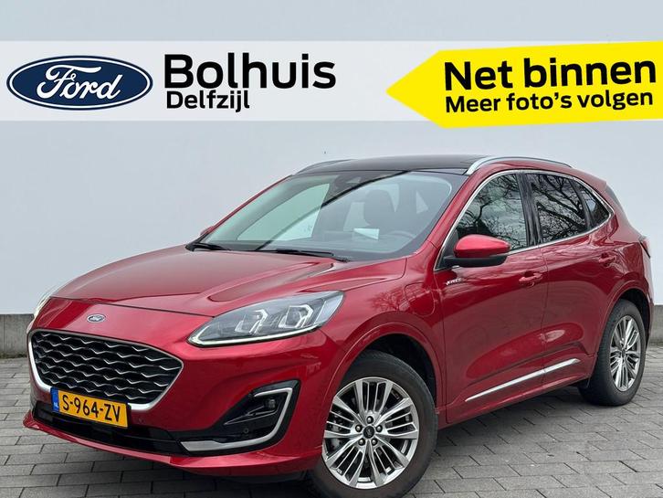 Ford Kuga 2.5 PHEV Vignale | Pano | Trekhaak | Leder | Camer, Auto's, Ford, Bedrijf, Te koop, Kuga, ABS, Achteruitrijcamera, Airbags
