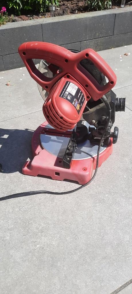 afkortzaag Topcraft TGS 1200, Doe-het-zelf en Verbouw, Gereedschap | Zaagmachines, Ophalen, Topcraft/FERM, Gebruikt, Afkortzaag