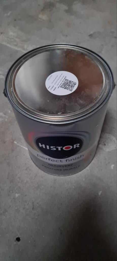 Nieuwe Histor muurverf, Kleur shells sand grey 5 en 10 liter, 10 tot 15 liter, Ophalen, Nieuw, Grijs