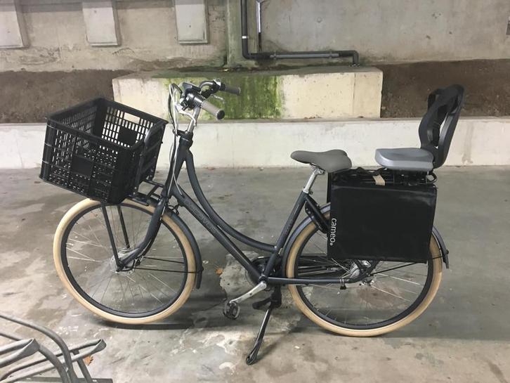 Batavus Donna elektrische fiets met kinderzitje, Fietsen en Brommers, Elektrische fietsen, Gebruikt, Batavus, 51 tot 55 cm, 50 km per accu of meer