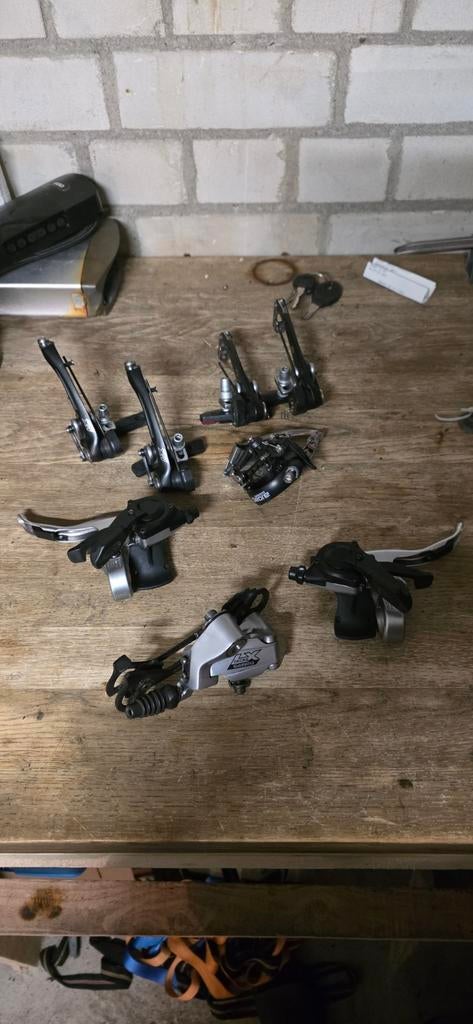 Groep set shimano deore LX, Fietsen en Brommers, Fietsonderdelen, Ophalen, Gebruikt, Derailleur of Ketting