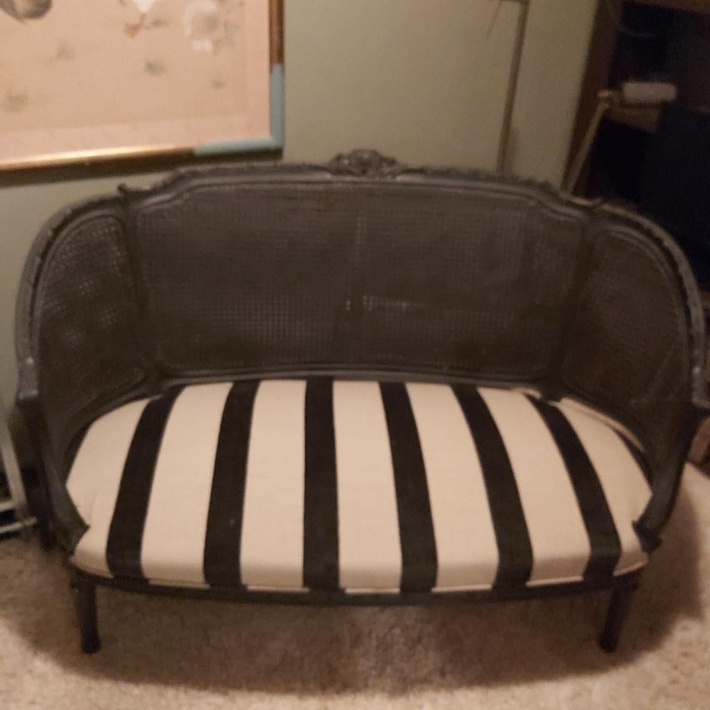 Nieuw 2-zits bankje met binnenvering, Minder dan 75 cm, Ophalen of Verzenden, Rechte bank, Minder dan 150 cm