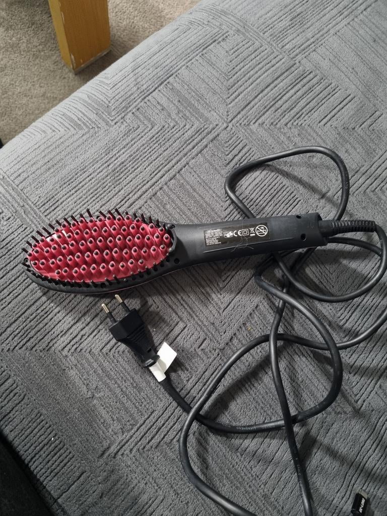 Elektrische Haarborstel met Temperatuurdisplay, Ophalen of Verzenden, Gebruikt, Krultang of Stijltang