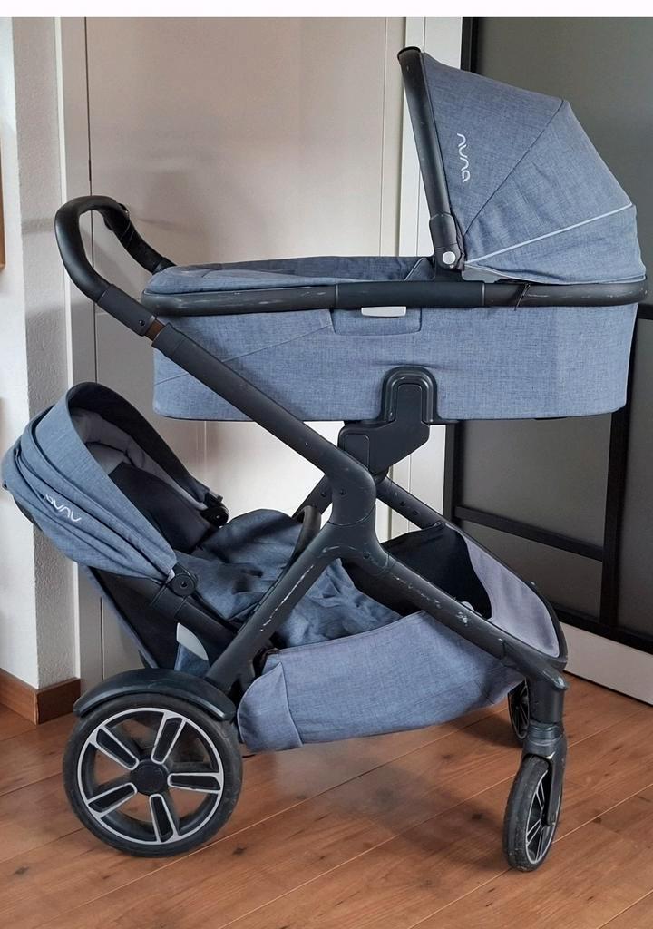 Nuna Demi Grow kinderwagen met reiswieg en zitjes, Kinderen en Baby's, Kinderwagens en Combinaties, Gebruikt, Combiwagen, Overige merken