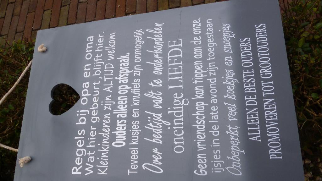 grijs tekstbord, Ophalen of Verzenden, Nieuw