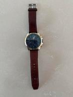 Tommy Hilfiger Herenhorloge met Bruin Lederen Bandje, Sieraden, Tassen en Uiterlijk, Horloges | Heren, Leer, Staal, Polshorloge