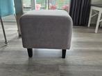 Grijze hocker / voetenbank - zo goed als nieuw, Ophalen of Verzenden, Zo goed als nieuw, 50 tot 75 cm, Vierkant