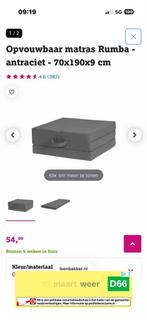 Nieuw opvouwbaar logeerbed / strandbed van Leen Bakker, Ophalen, Verstelbaar, Nieuw, 190 cm of minder